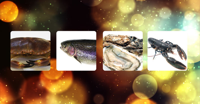 Consommation durable pour les fêtes de fin d'année : tourteau, saumon, huitre, homard